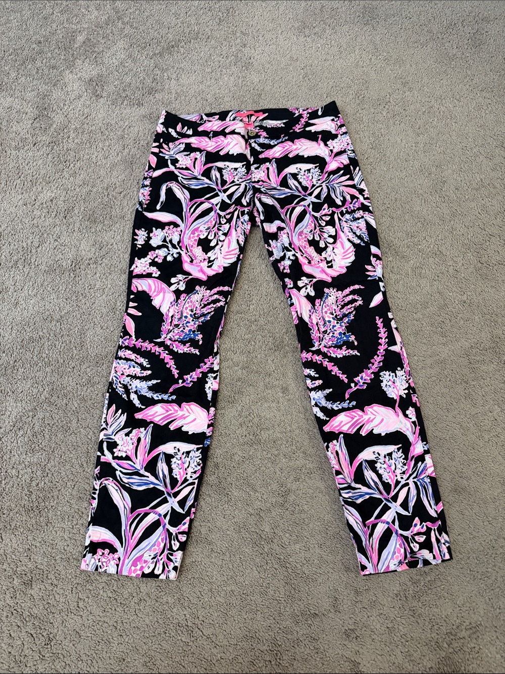 Lily Pulitzer Floral Giraffe Pants WOMENS 8